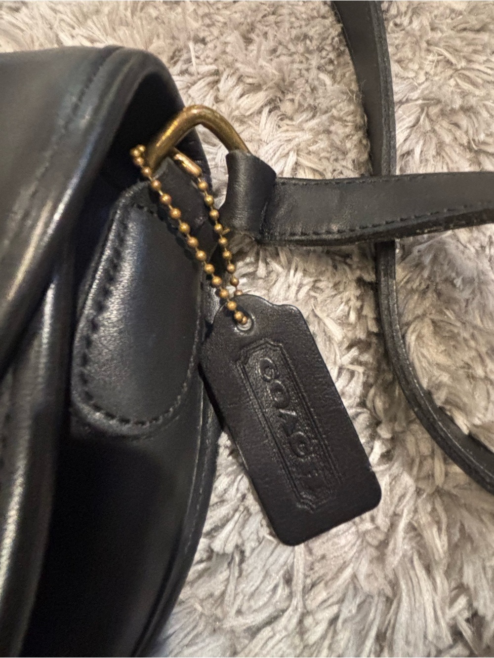 Vintage Watson black leather coach purse. - Picture 2 of 8